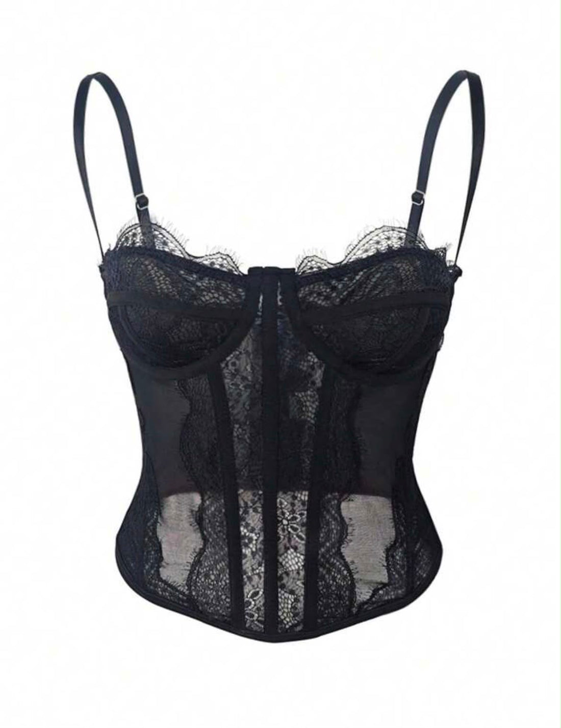 CORSET AJUSTADO CON ENCAJE