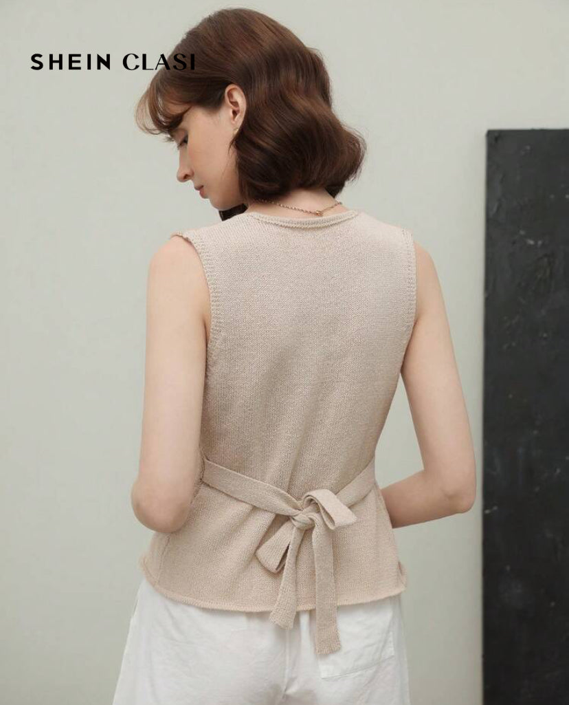 Chaleco de punto de mujer O25WF05