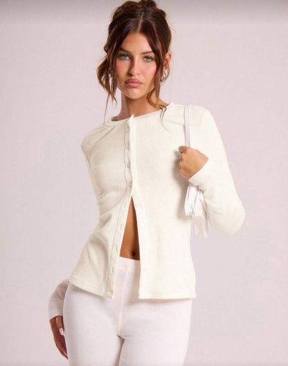 Blusa de cuello redondo O25WF08