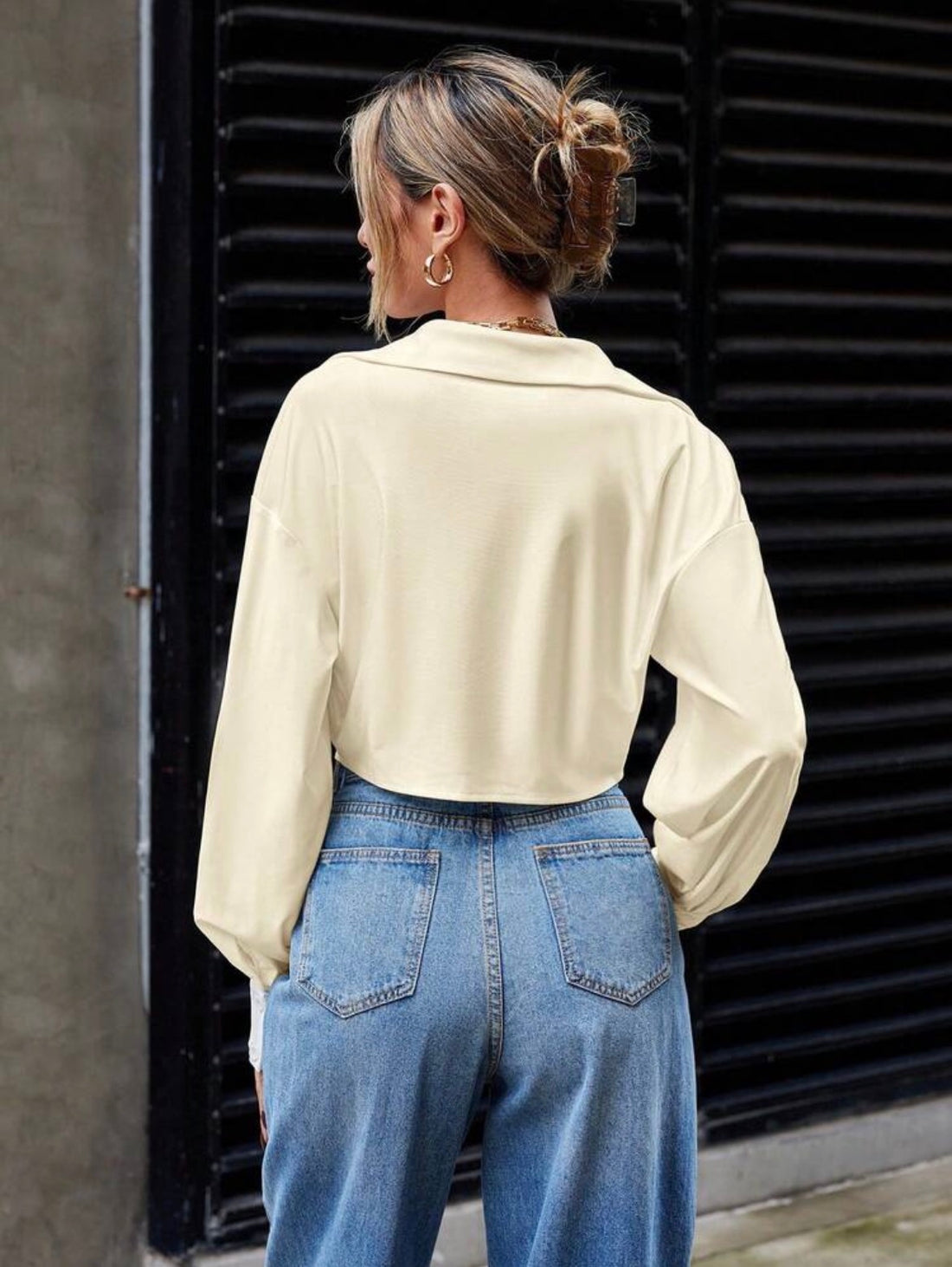 Blusa manga larga