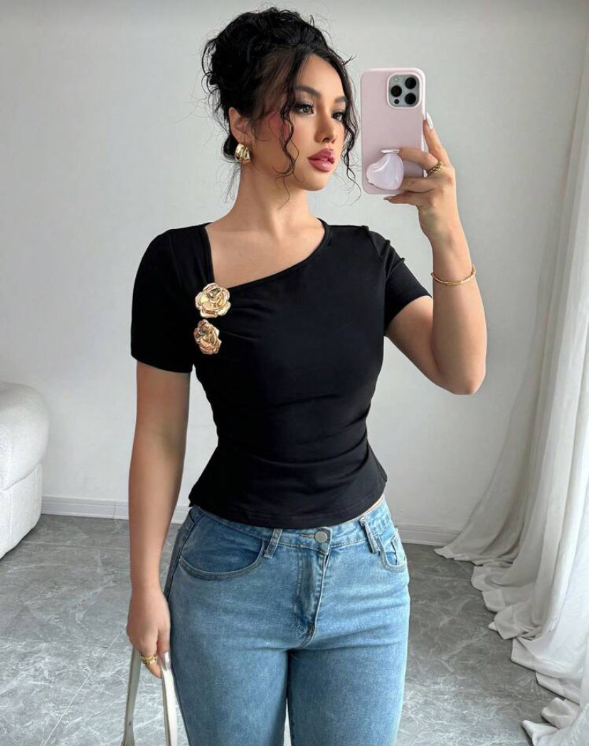 Blusa corta ajustada O25WF03