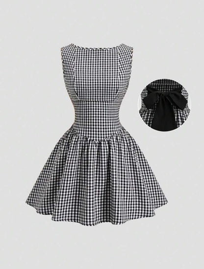 Vestido de cuadros J26AF04