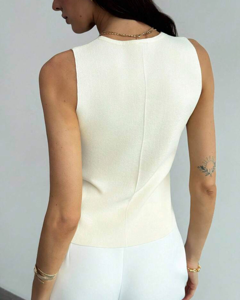 Chaleco elegante  sin mangas S25UÑ06