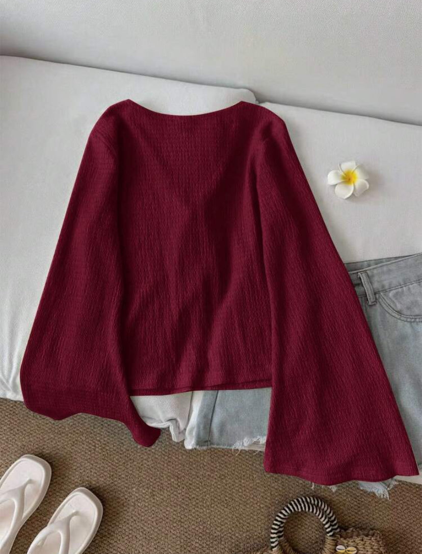BLUSA CASUAL ACAMPANADA MY26AG09