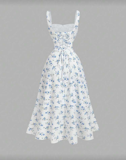 Vestido con cuello cuadrado F26XW09