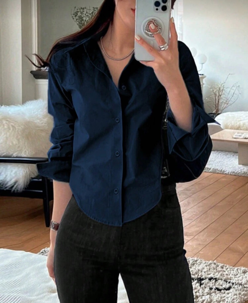 Blusa de únicolor informal N25WQ03