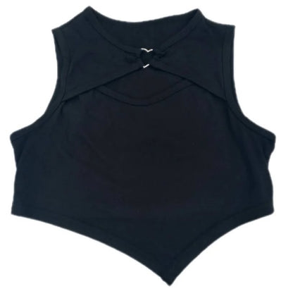 Forma Inusual Top Asimétrico con Mangas para brazo. J25SQ010