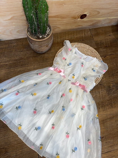 Vestido Fiesta de flores O25VS01