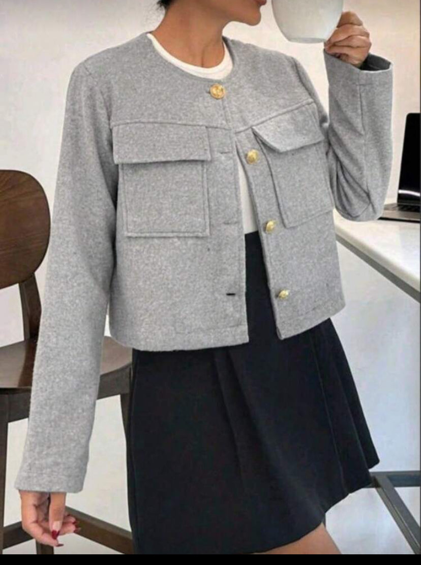 Chaqueta casual con botones D25XA010