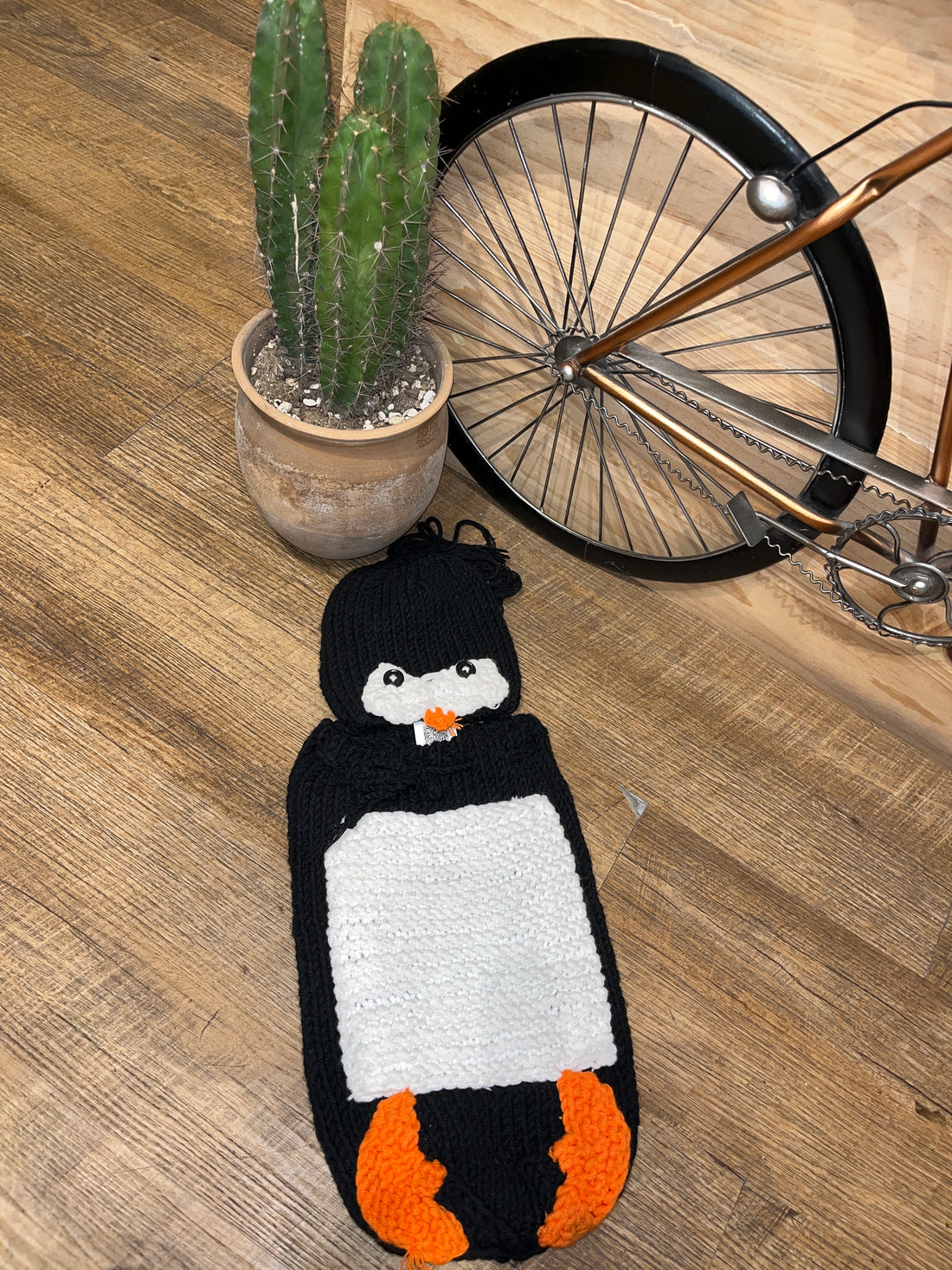 Conjunto de pingüino con sombrero AL04