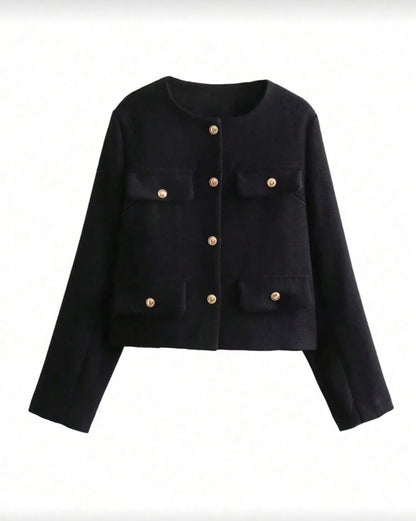 Chaqueta minimalista con botones N25WT010