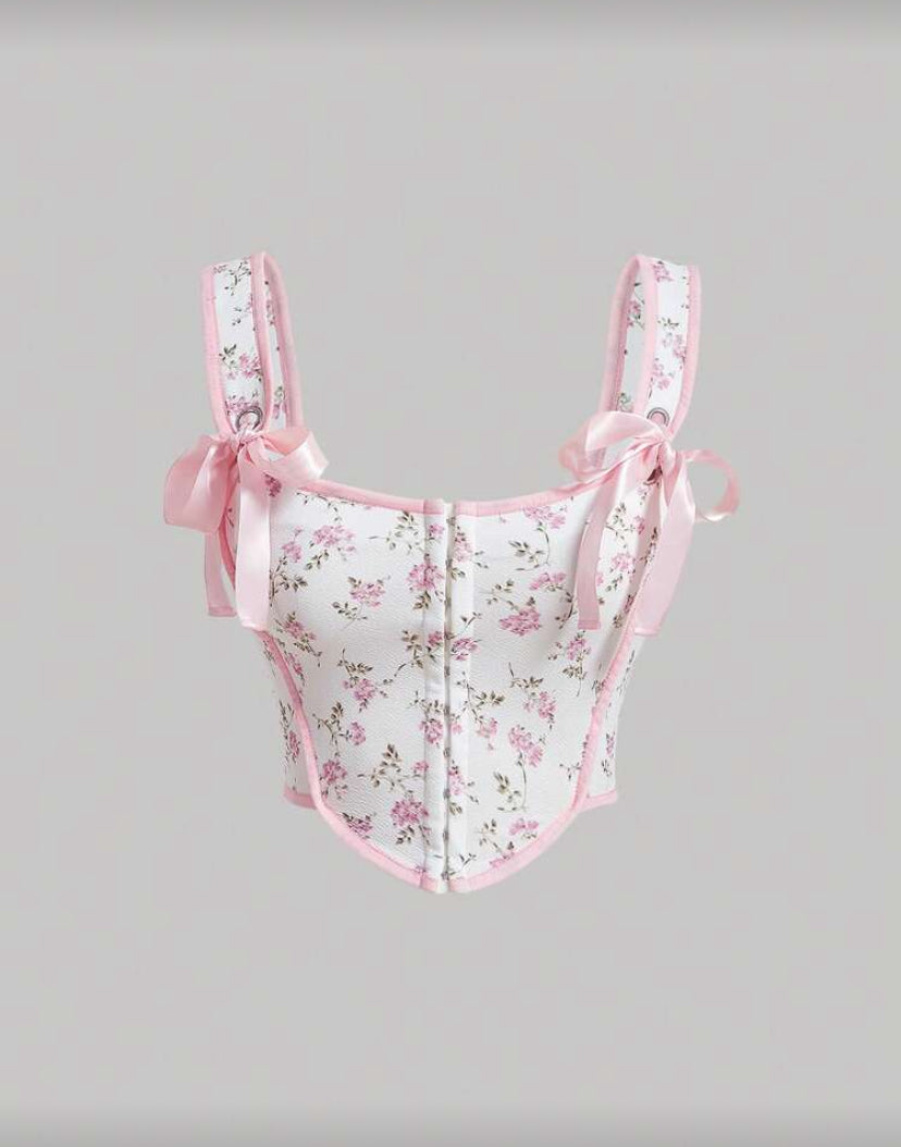 Top con estampado floral E26XL02