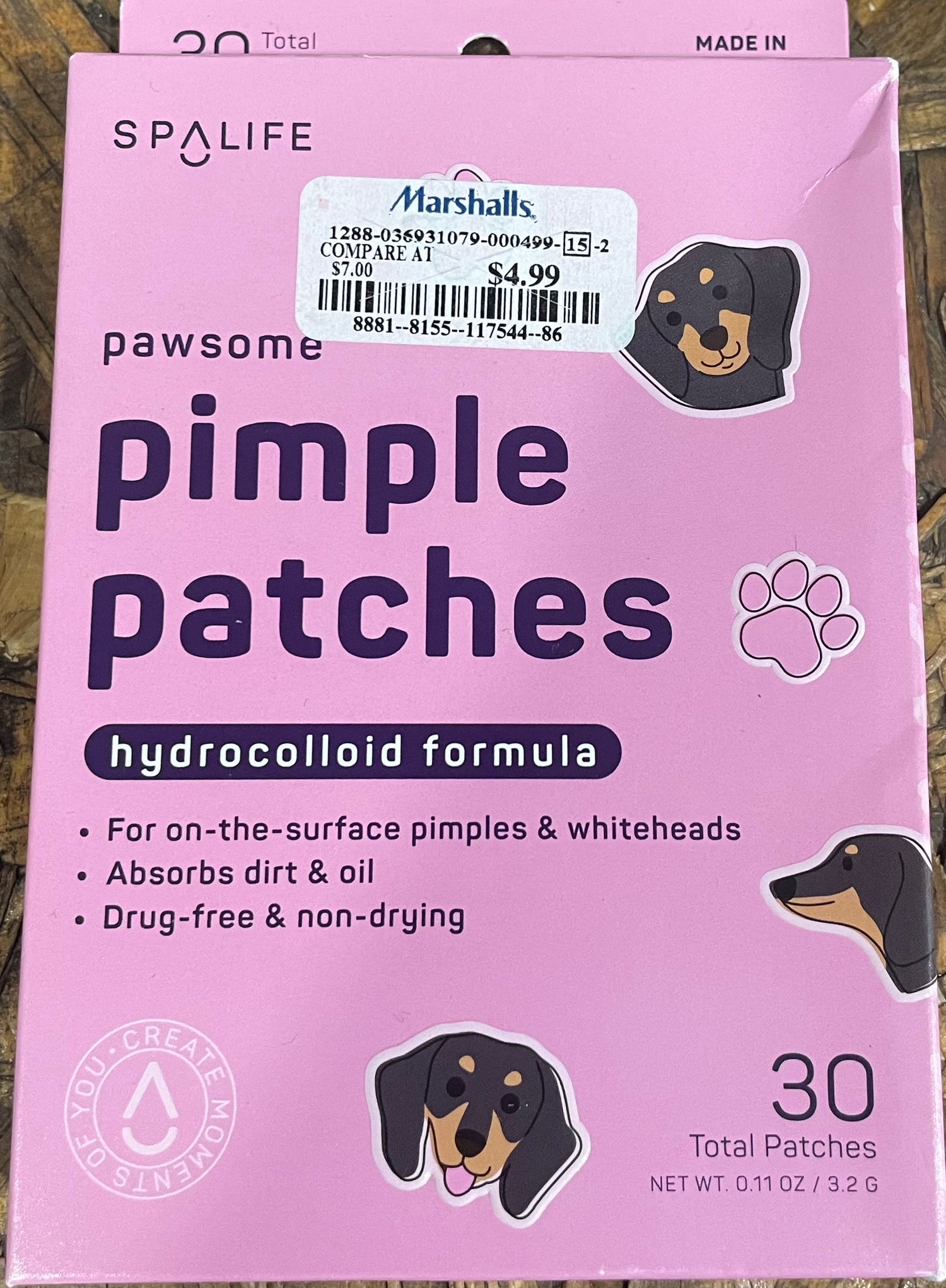 Parches hidrocoloides para el acné pawsome J25QL04