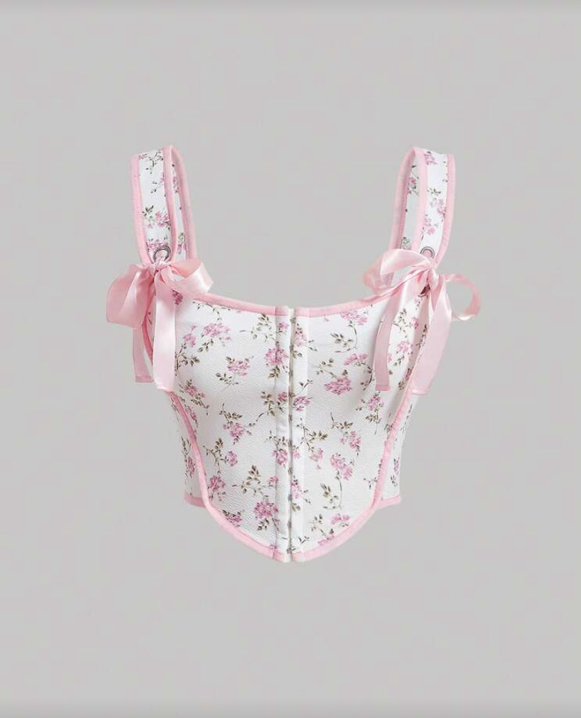 Top con estampado floral E26XL02