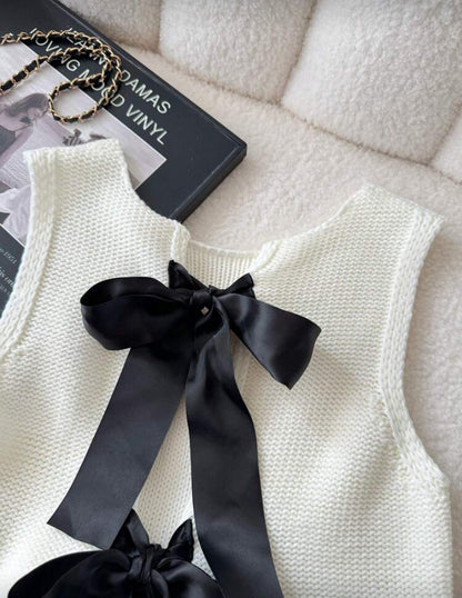 Chaleco de punto sin mangas N25WL08