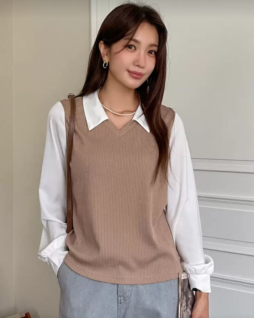 Blusa de manga farol N25WU03