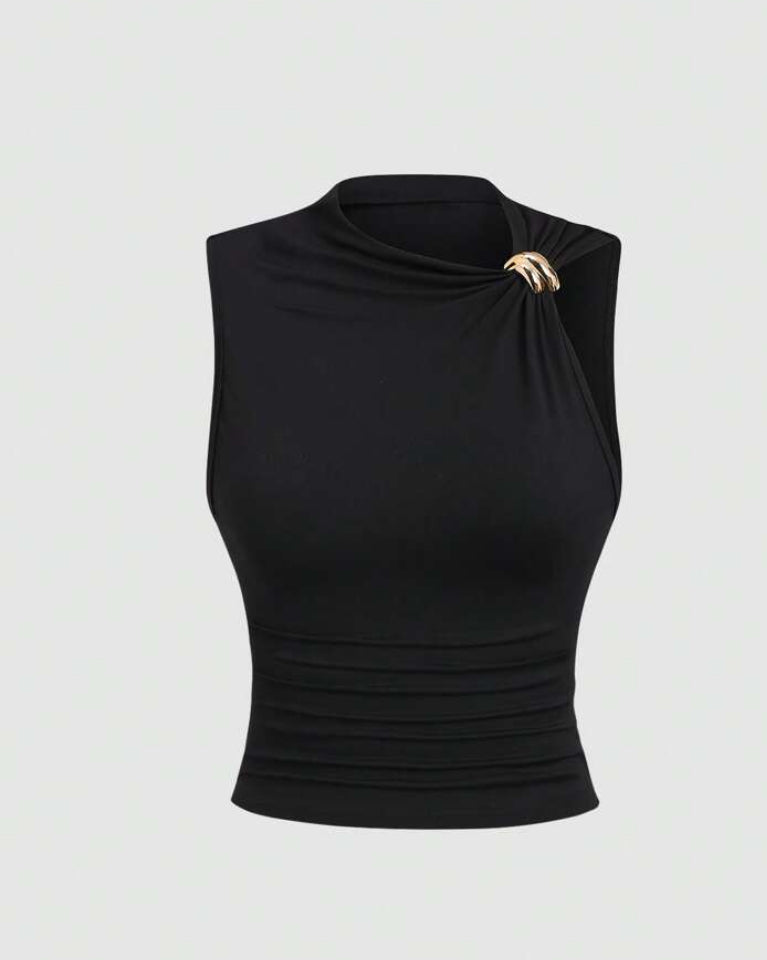 Blusa ajustada con volantes AG25TÑ08