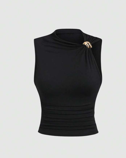 Blusa ajustada con volantes AG25TÑ08