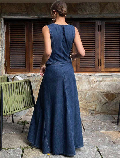 Falda y chaleco S25UV08