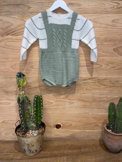 Body, de color, combinado con patrón de rayas AH09