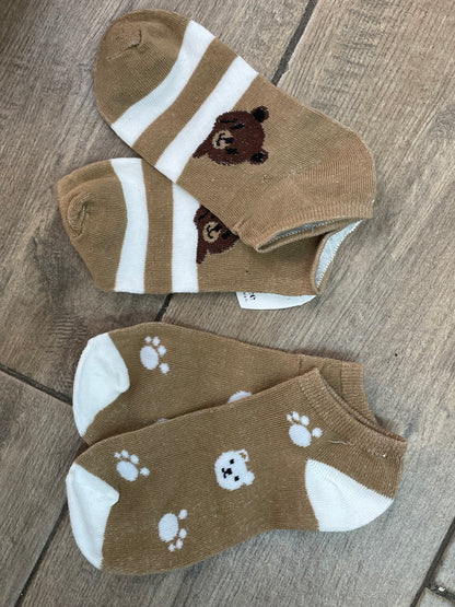 Calcetines Tobilleros De Oso. A25PD03