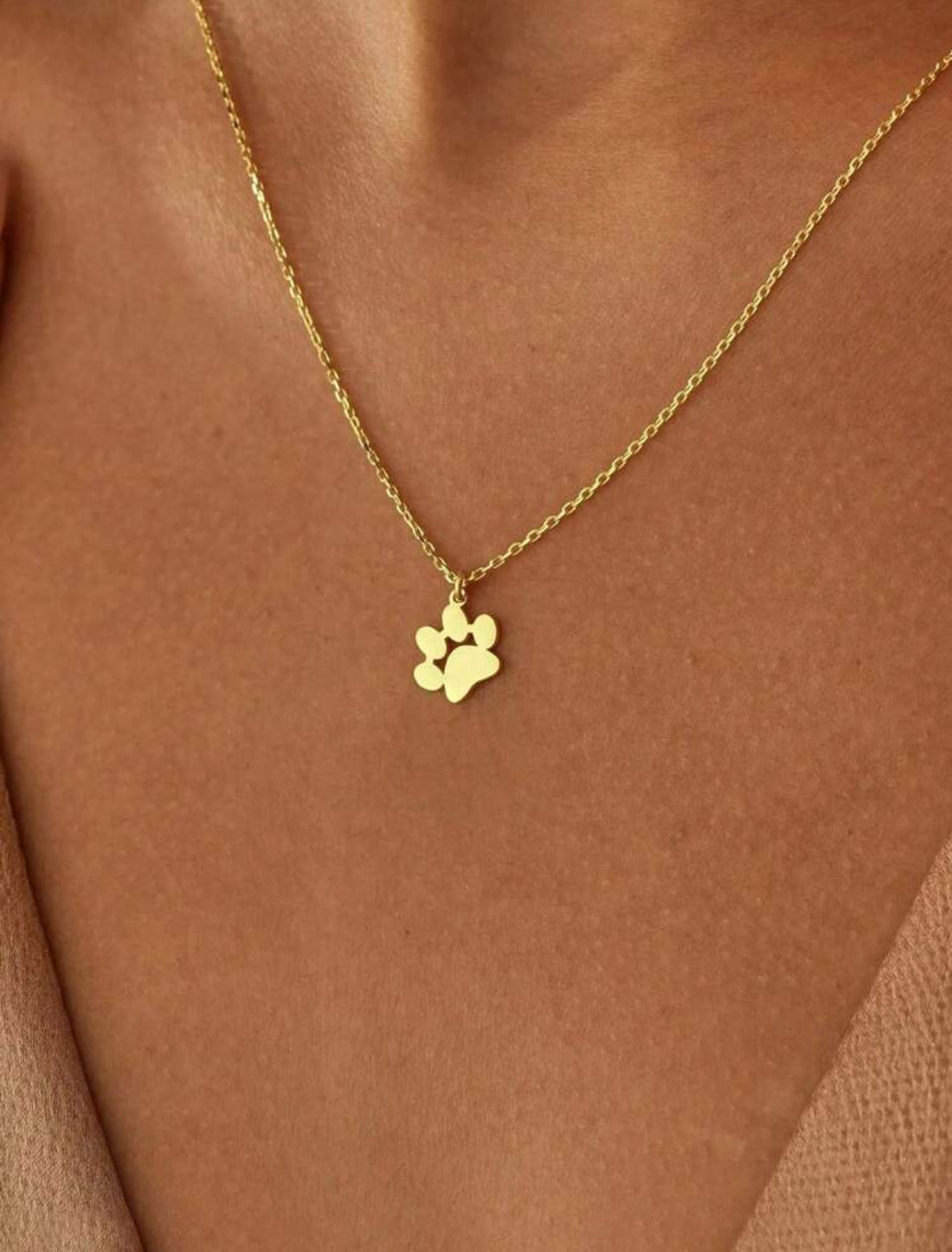 Huella de Amor 1 pieza Collar con Dije de Pata de Gato/Perro AC F25NI08