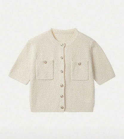 Blusa de manga corta elegante D25WW02