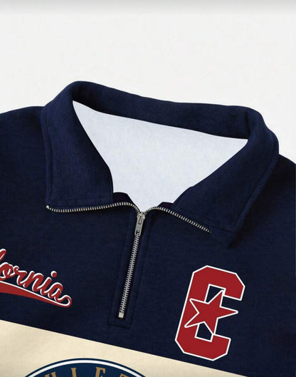 Sudadera casual con cremallera E26XT08
