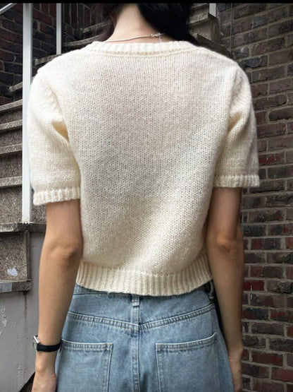 Blusa de punto ajustada E26XK06 🔴