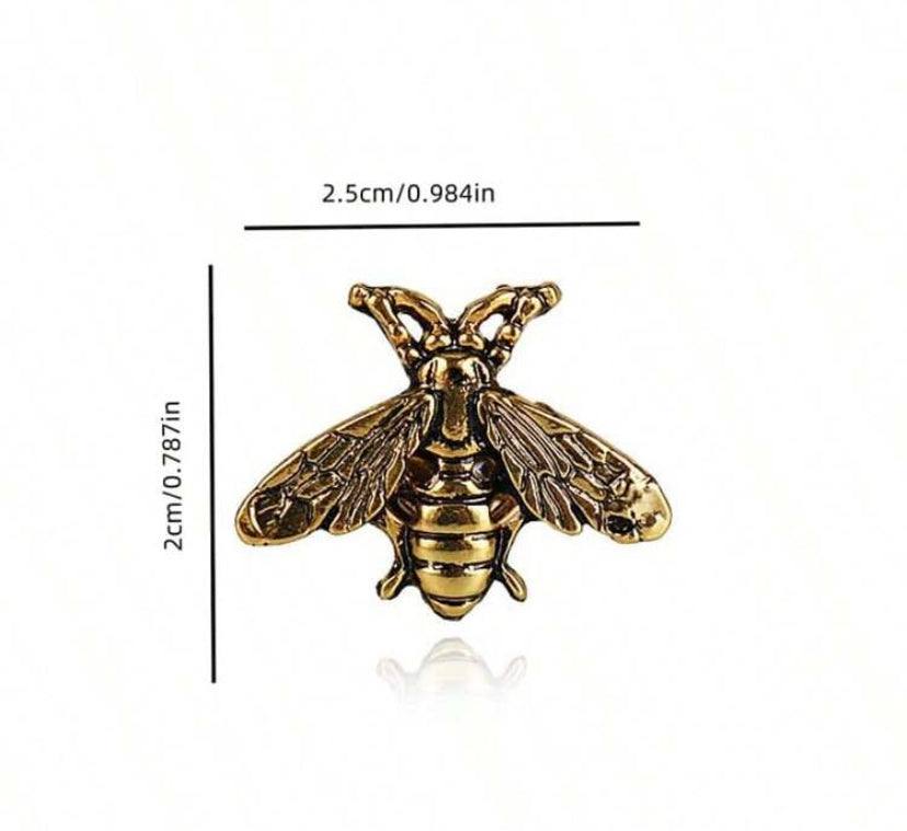 Broche de solapa con abeja dorada J25TE08