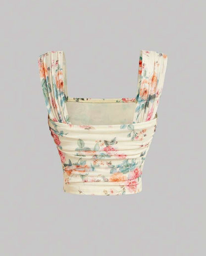 Chaleco elegante y estilizado con cuello cuadrado A25PP02