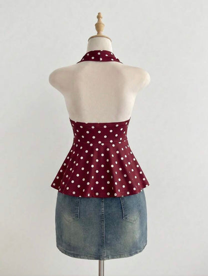 Top con cuello V