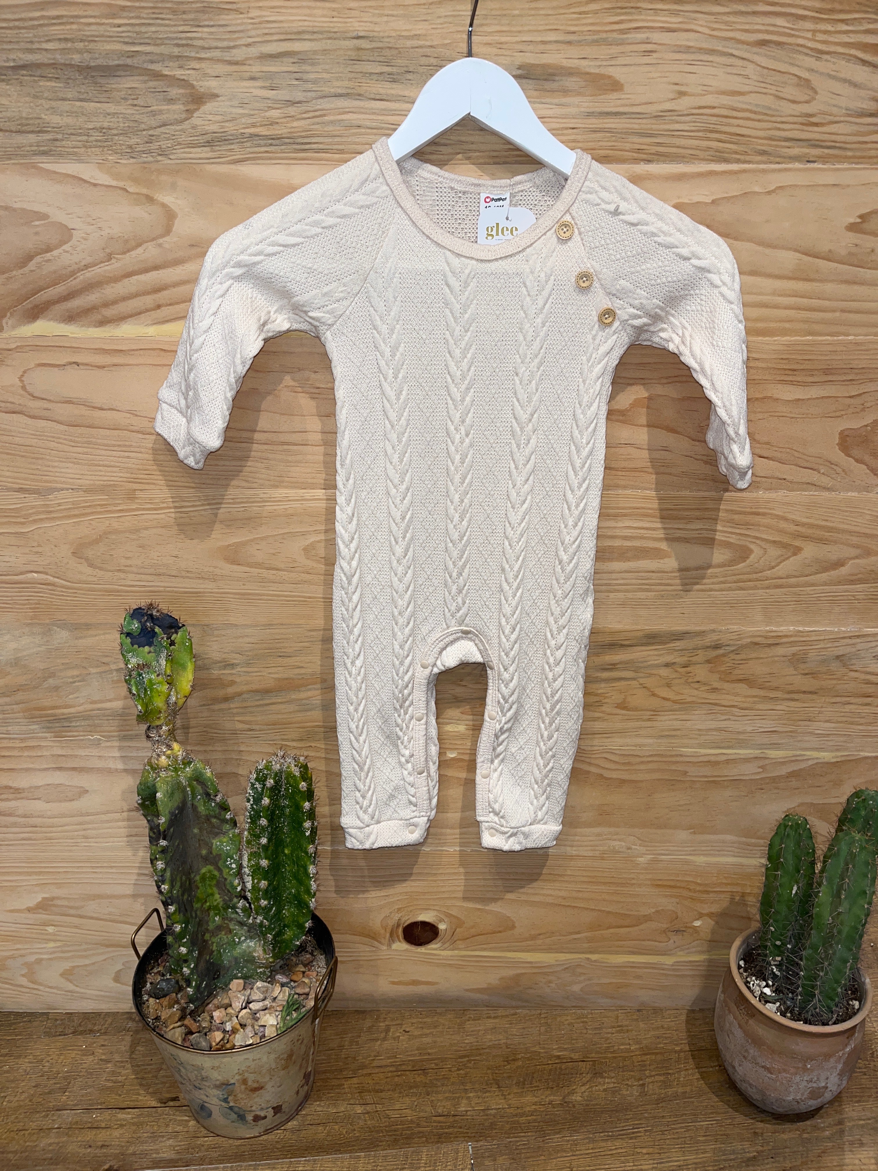 Jumpsuit tejido de color sólido AQ04 ￼