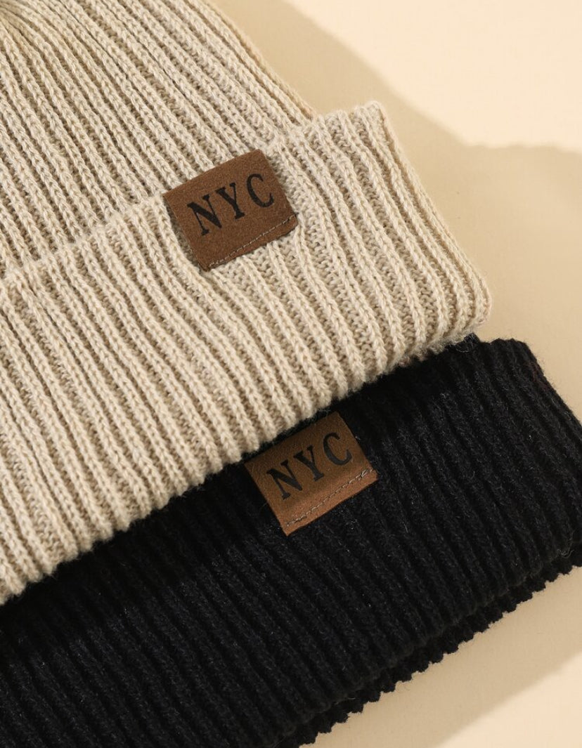 Toque polar gorra informal con parches F25NS010