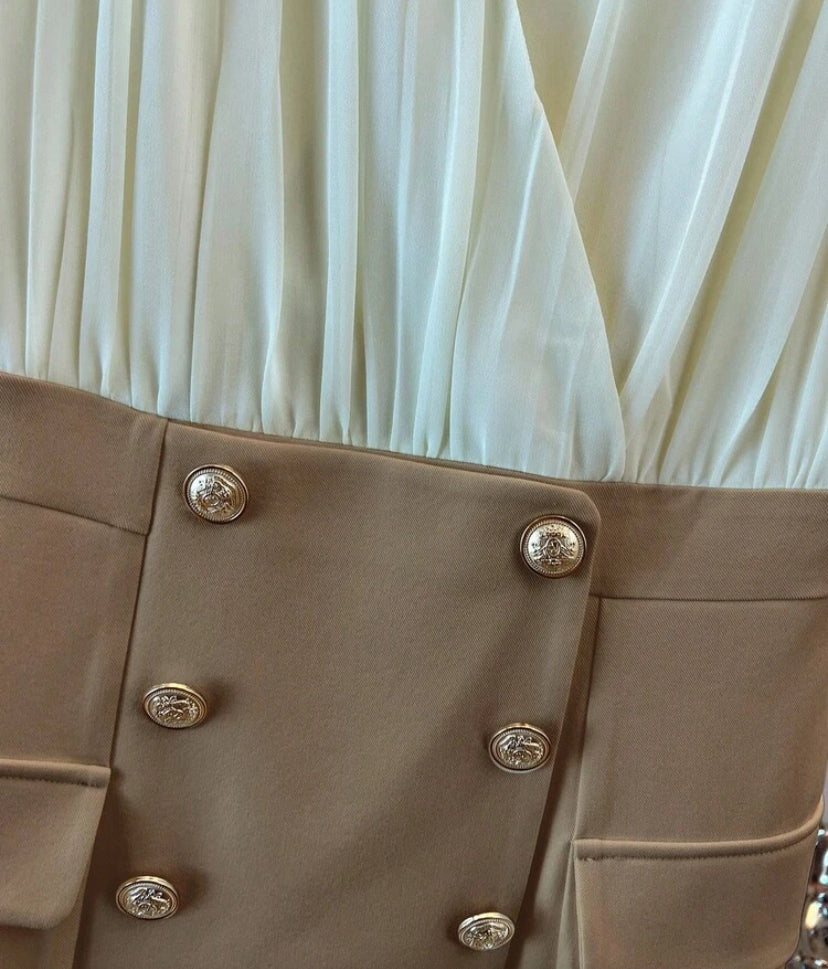 Vestido elegante con cuello en V D25XB04