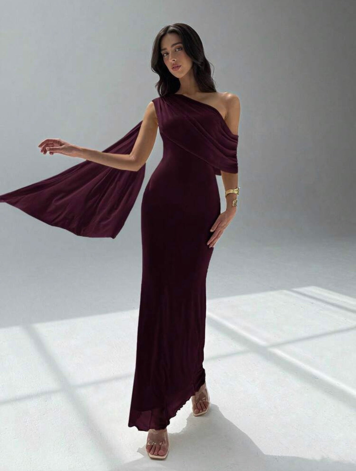 VESTIDO LARGO CON LAZO