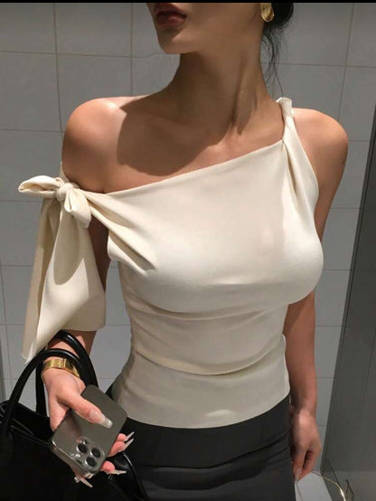 Blusa Asimétrica con lazo N25WN04