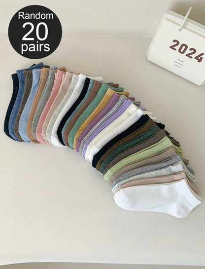calcetines cortos casuales unicolor M25ÑK04
