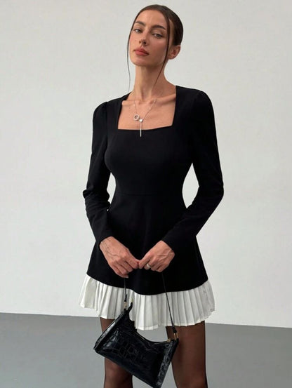 Vestido susurro de sombra manga larga S25UN07