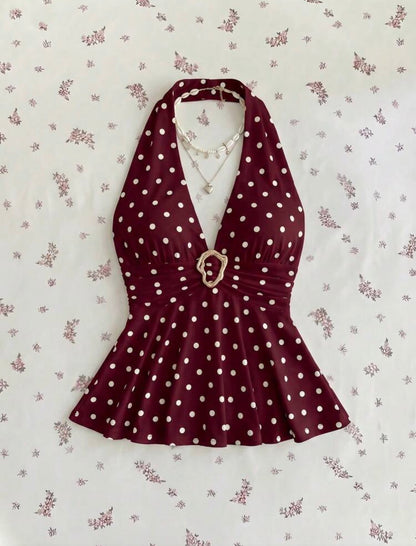 Top con cuello V
