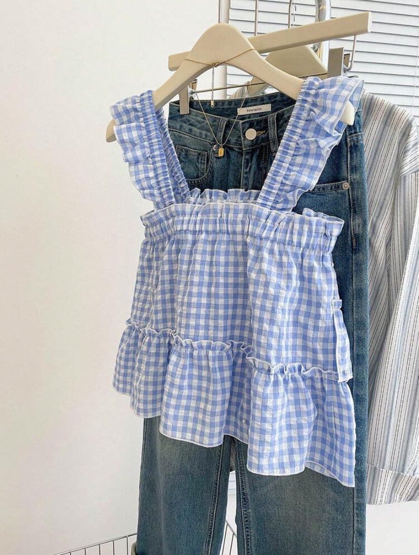 Cuadros de verano Blusa de moda A26BB04