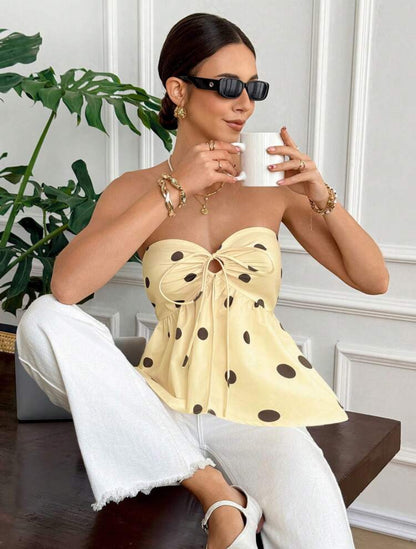 Blusa de verano y puntos  J26AF05