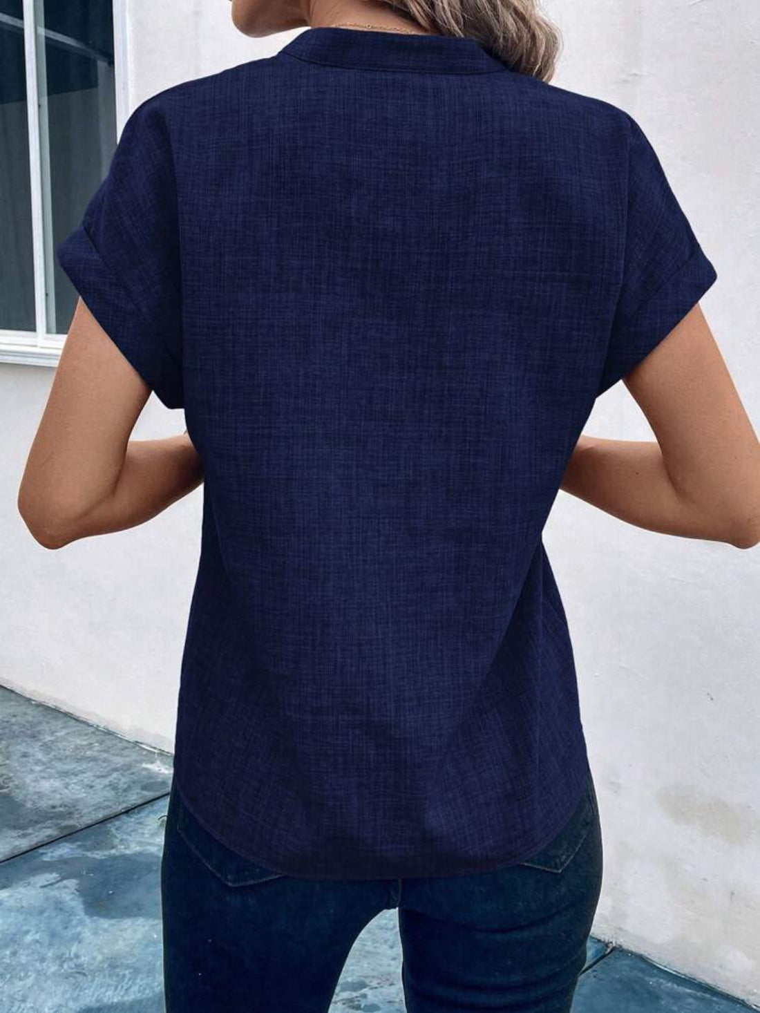 Viento Claro Blusa Manga Corta con Doblez.J25SG06