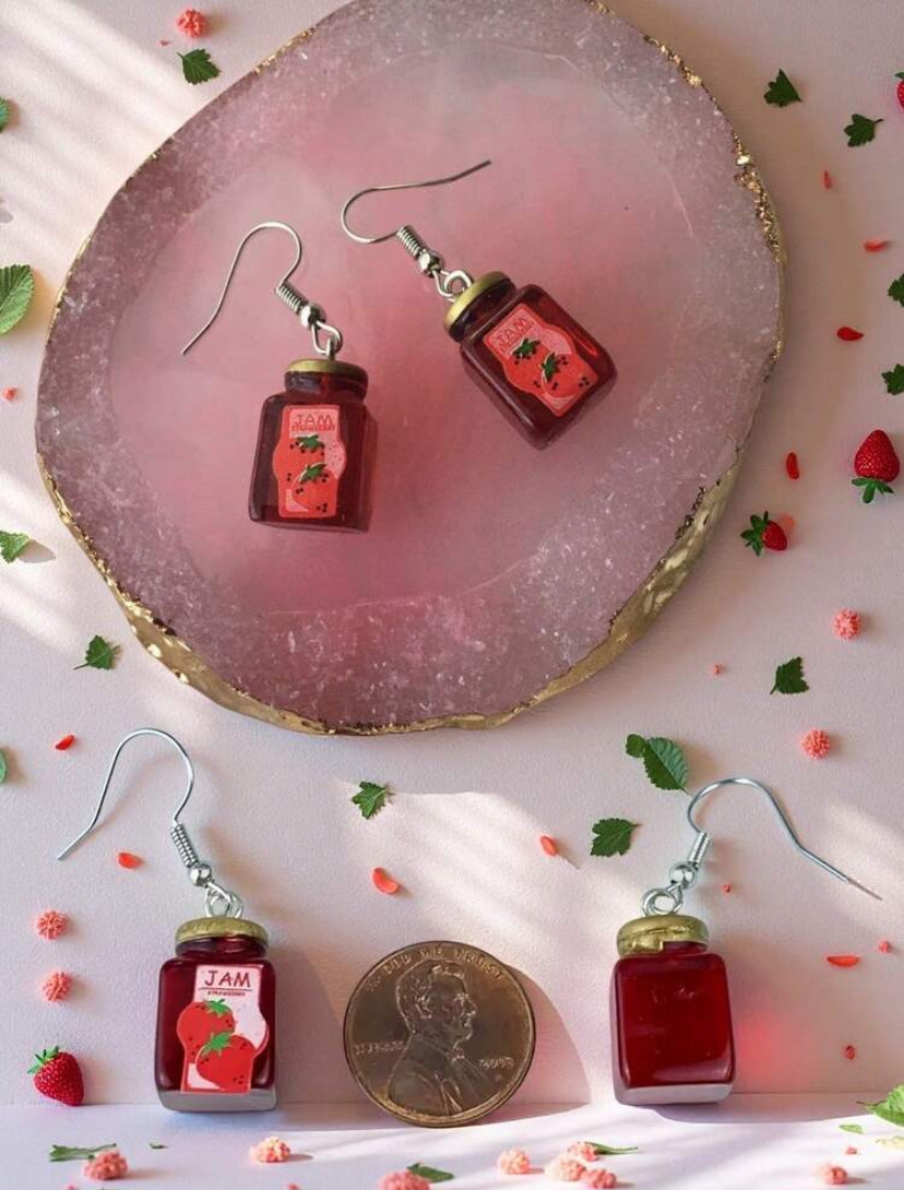PENDIENTES TARRO MERMELADA