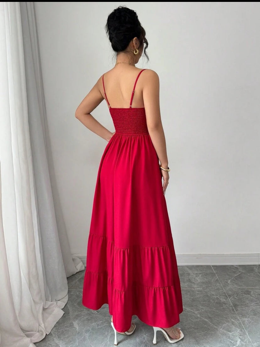 Vestido elegante y Sexy con escote en V A25PR09