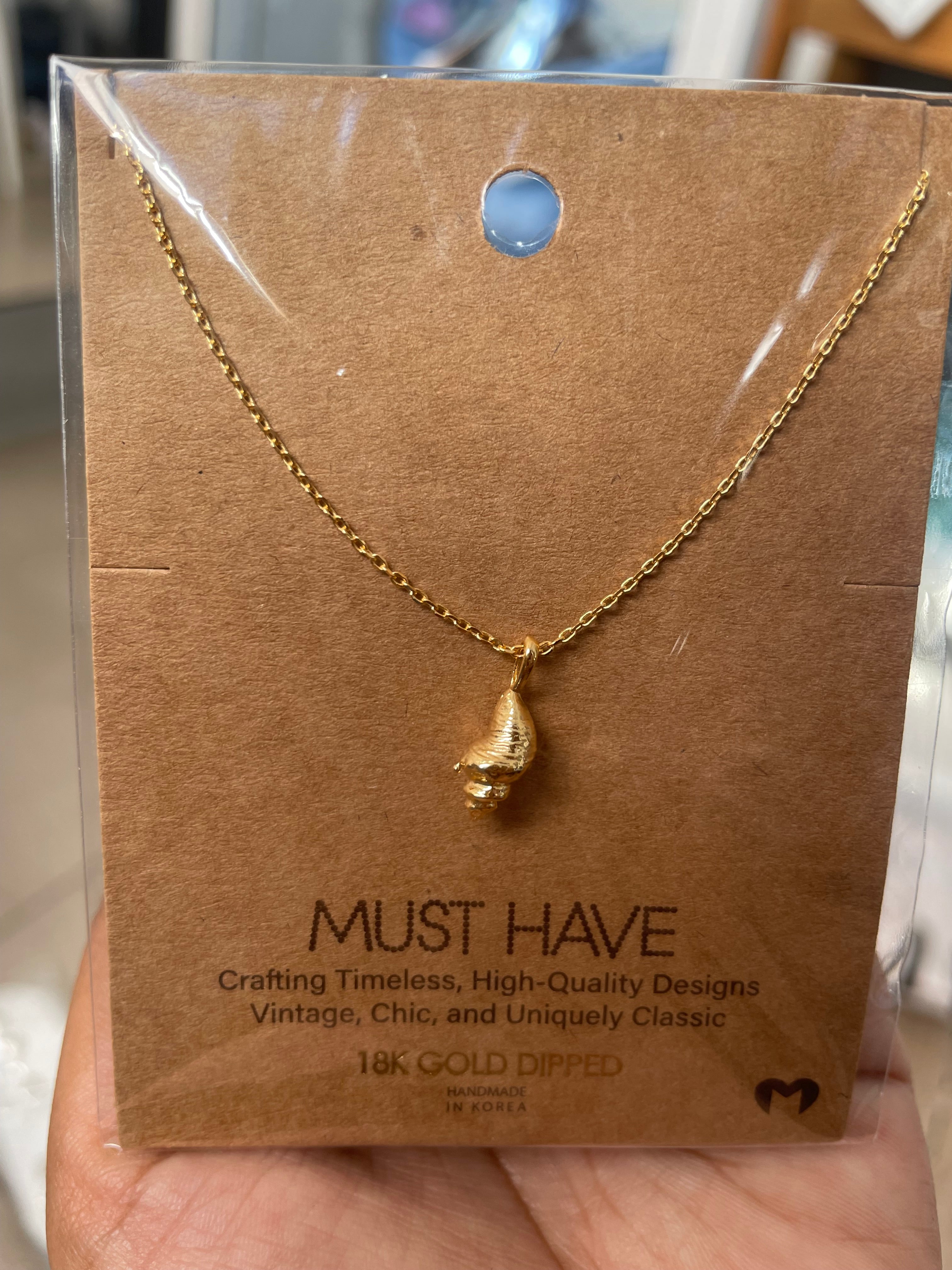 Collar caracola de mar O25WB09