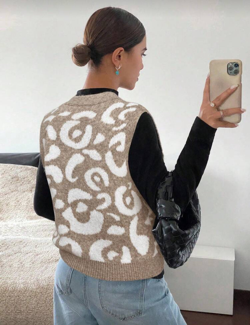 Chaleco de punto casual  E26XT07