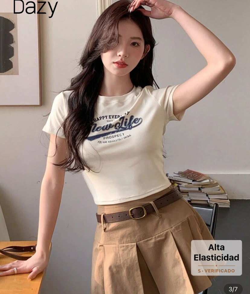 Camiseta de manga corta con estampado A25PJ010