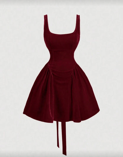 Vestido rojo terciopelo N25WT08