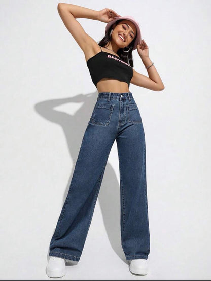 Pantalón recto holgado
